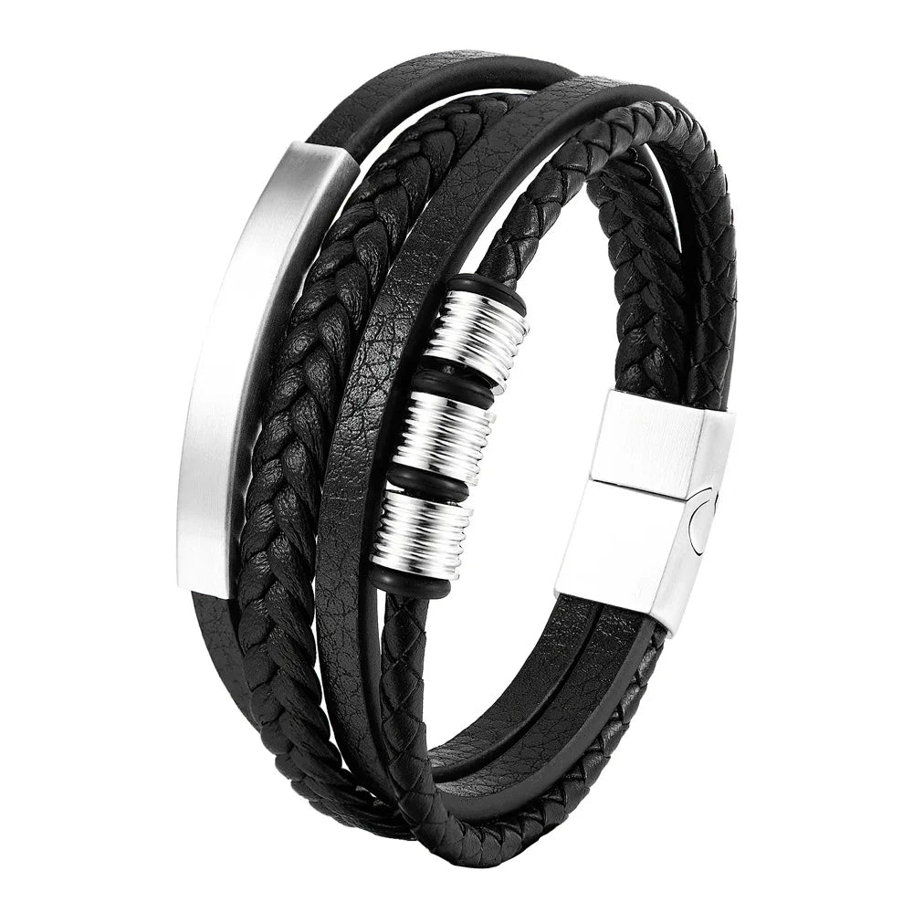 Charm Leather Bracelet