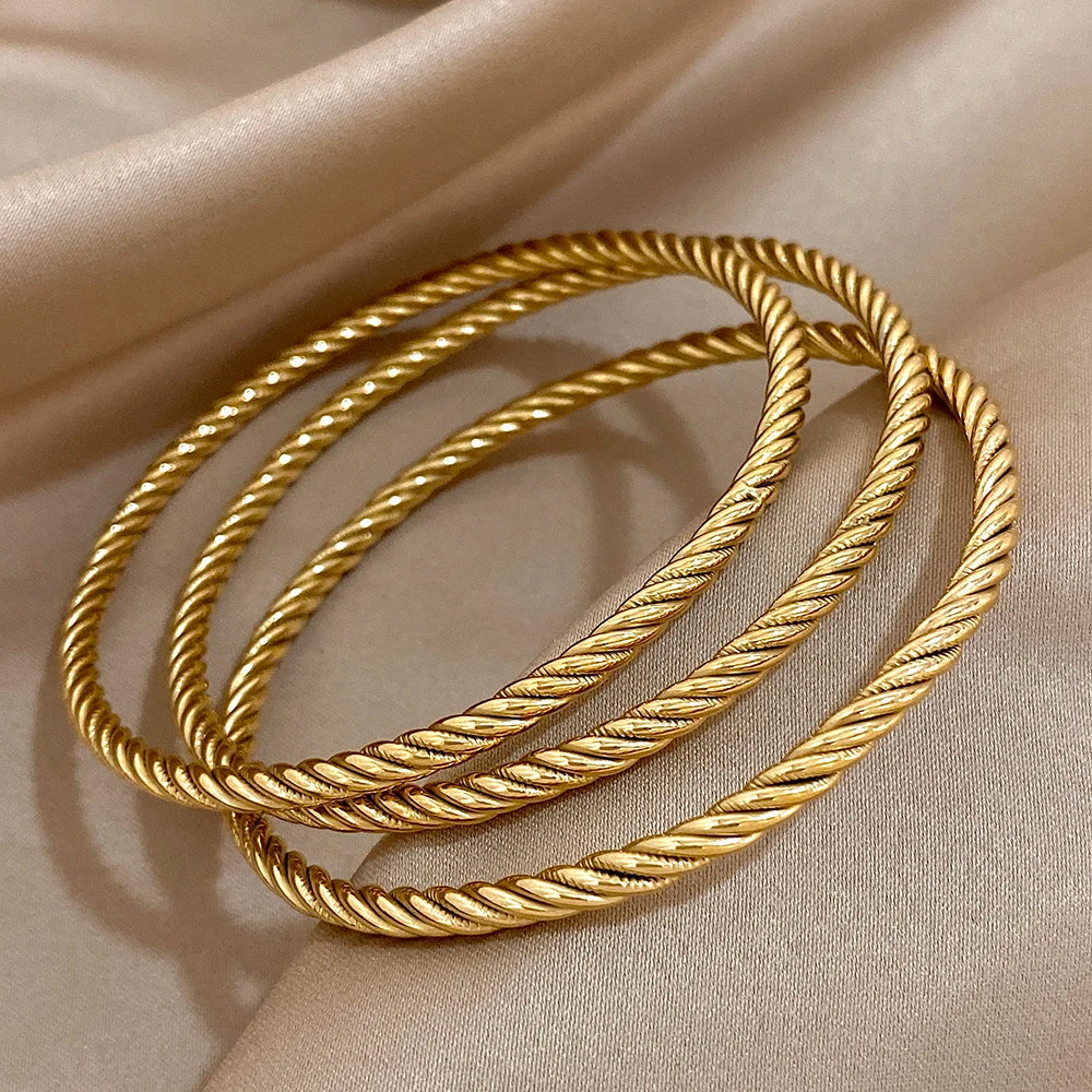 Gold Twist Bracelet
