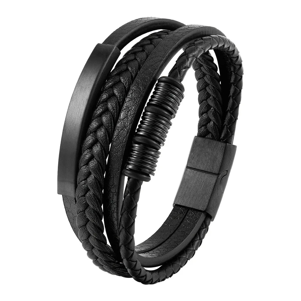 Charm Leather Bracelet