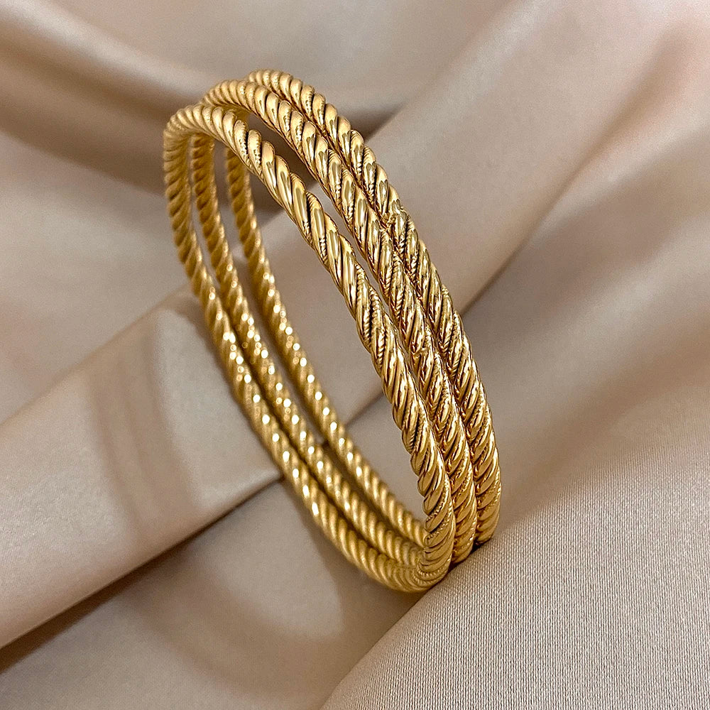 Gold Twist Bracelet