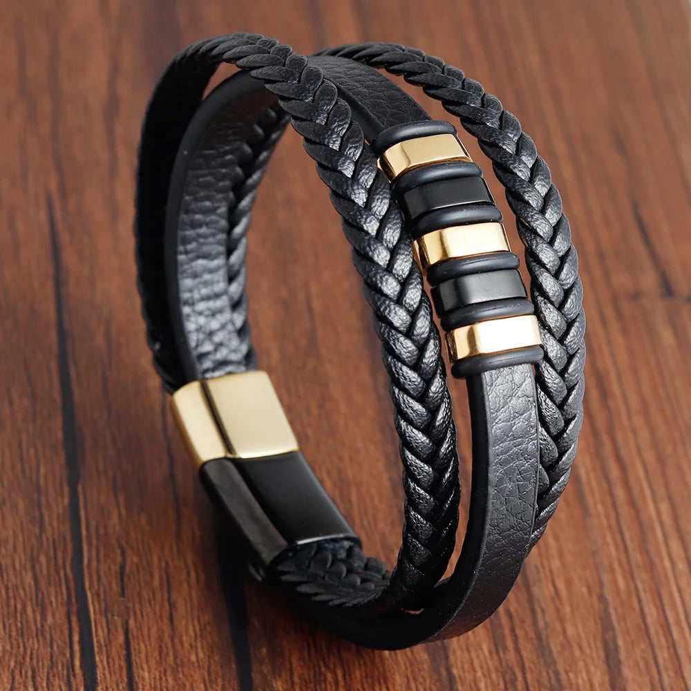 Charm Leather Bracelet