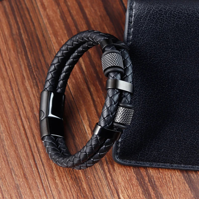 Charm Leather Bracelet