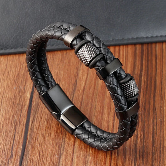 Charm Leather Bracelet