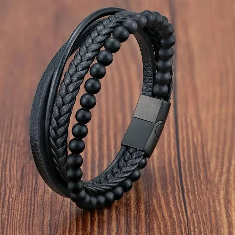Charm Leather Bracelet