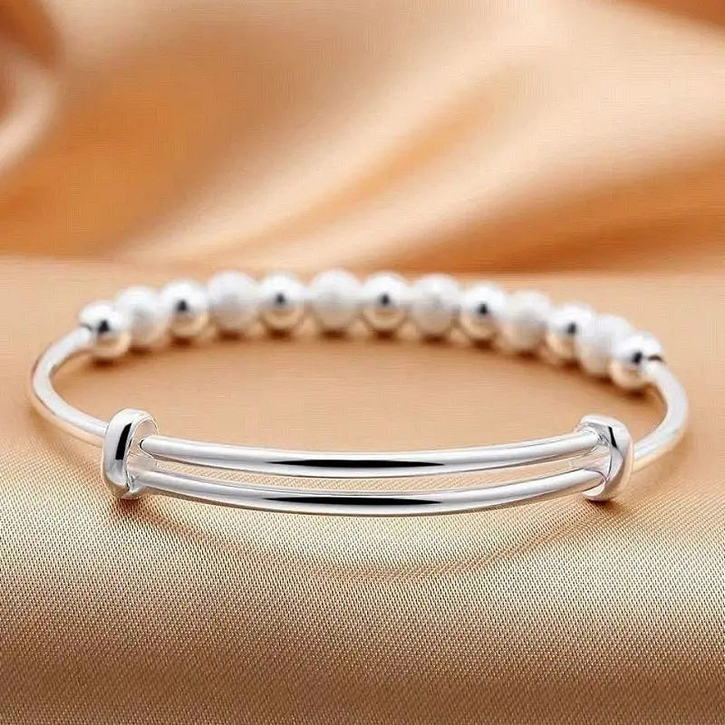 Silver Beads Bracelet