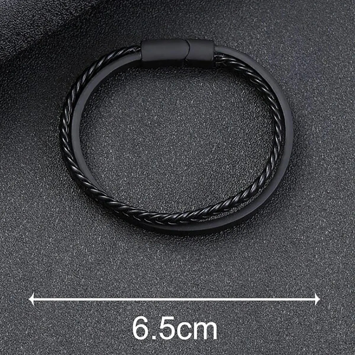 Magnetic Leather Bracelet