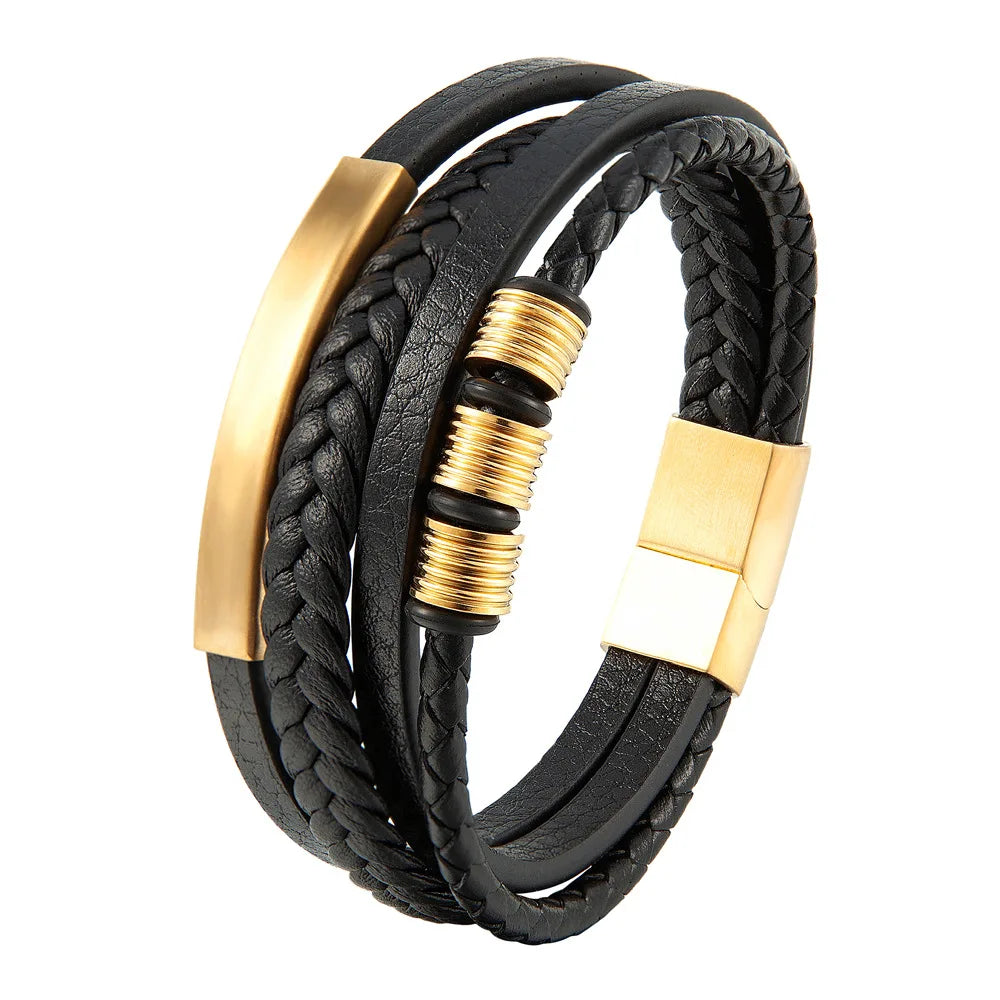 Charm Leather Bracelet