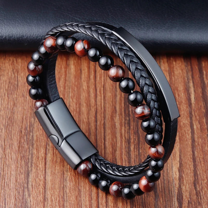 Charm Leather Bracelet