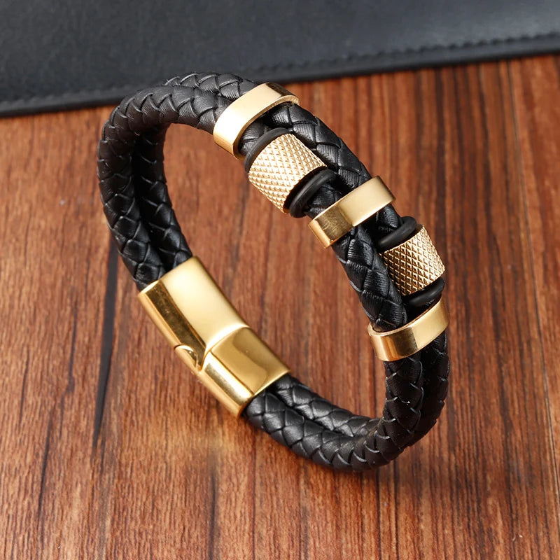 Charm Leather Bracelet