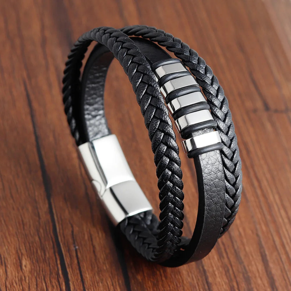 Charm Leather Bracelet