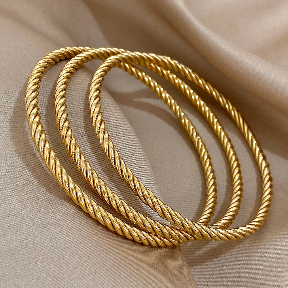 Gold Twist Bracelet