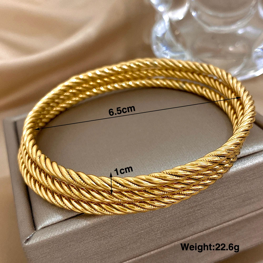 Gold Twist Bracelet