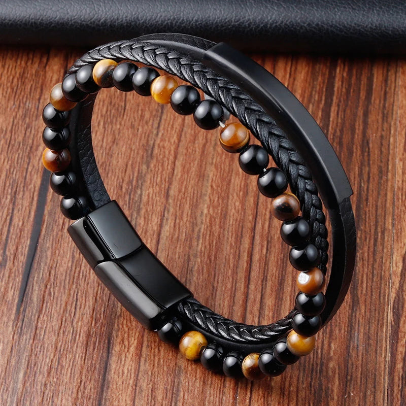 Charm Leather Bracelet
