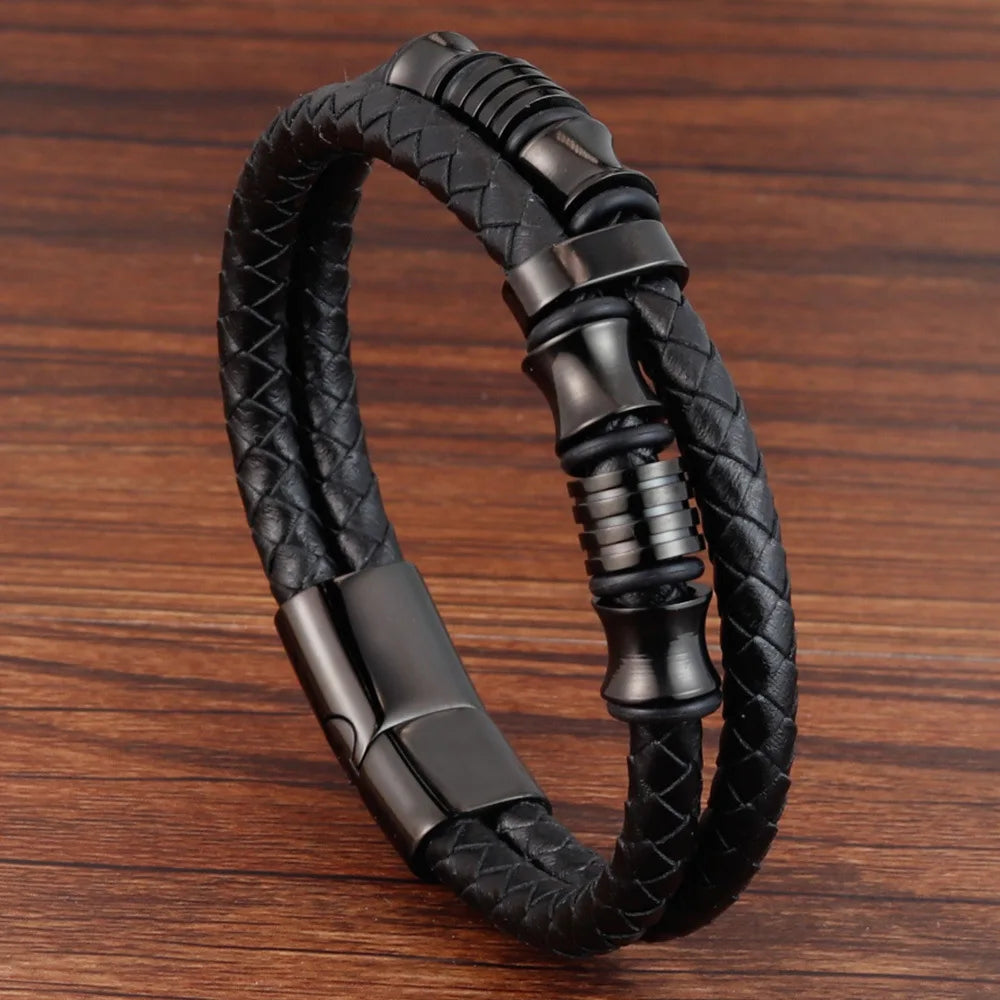 Charm Leather Bracelet