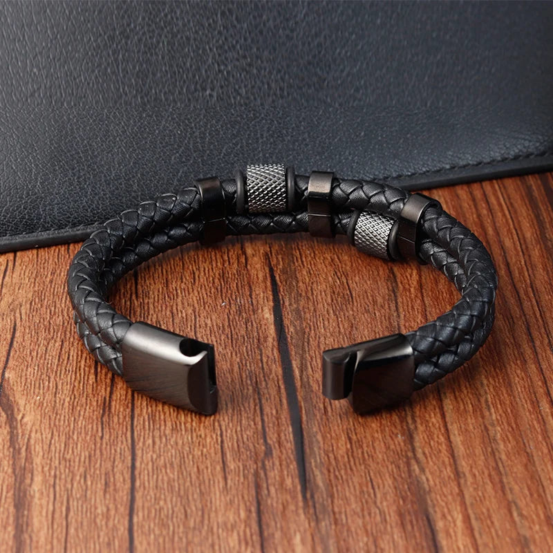 Charm Leather Bracelet