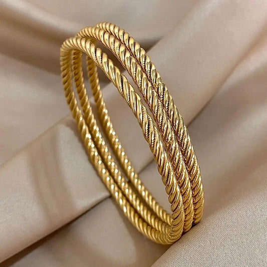 Gold Twist Bracelet
