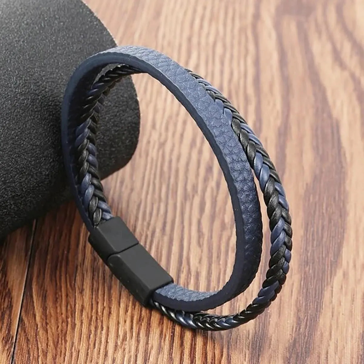 Magnetic Leather Bracelet
