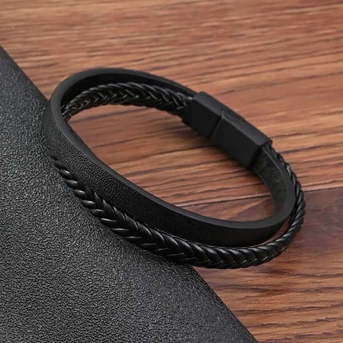 Magnetic Leather Bracelet
